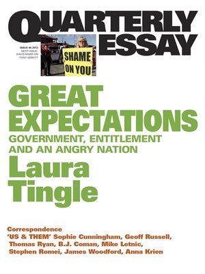 cover image of Quarterly Essay 46 Great Expectations